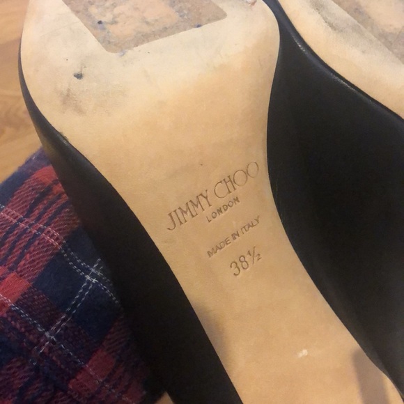 JIMMY CHOO SIMPLE CLASSIC LEATHER PUMP 38.5 - Picture 3 of 14